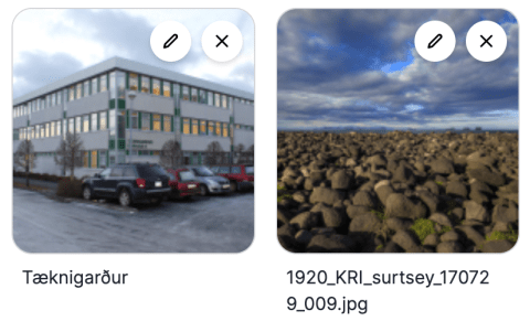 Gallerý eða myndasafn á aðalvef HÍ